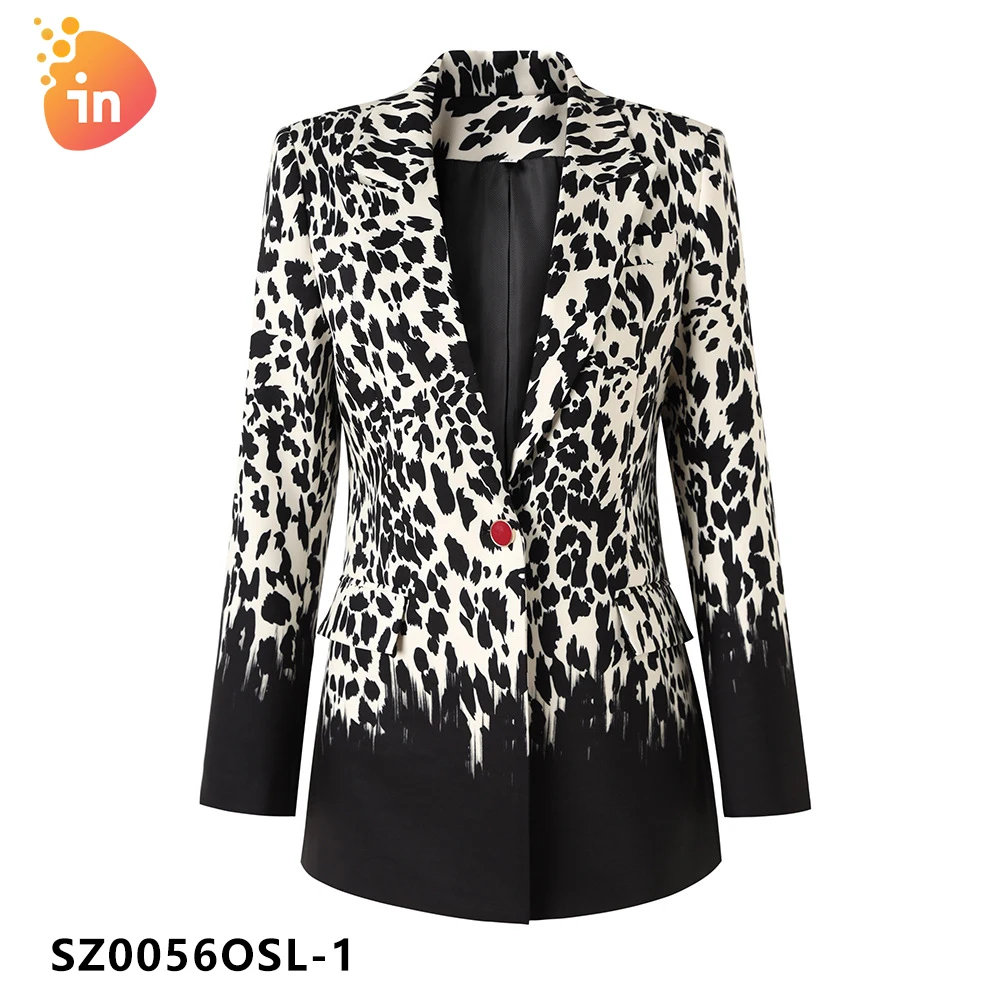 New arrivals high quality hot fashion leopard print pattern one button mid-length suit jacket for women-SZ0056OSL
New arrivals high quality hot fashion leopard print pattern one button mid-length suit jacket for women-SZ0056OSL