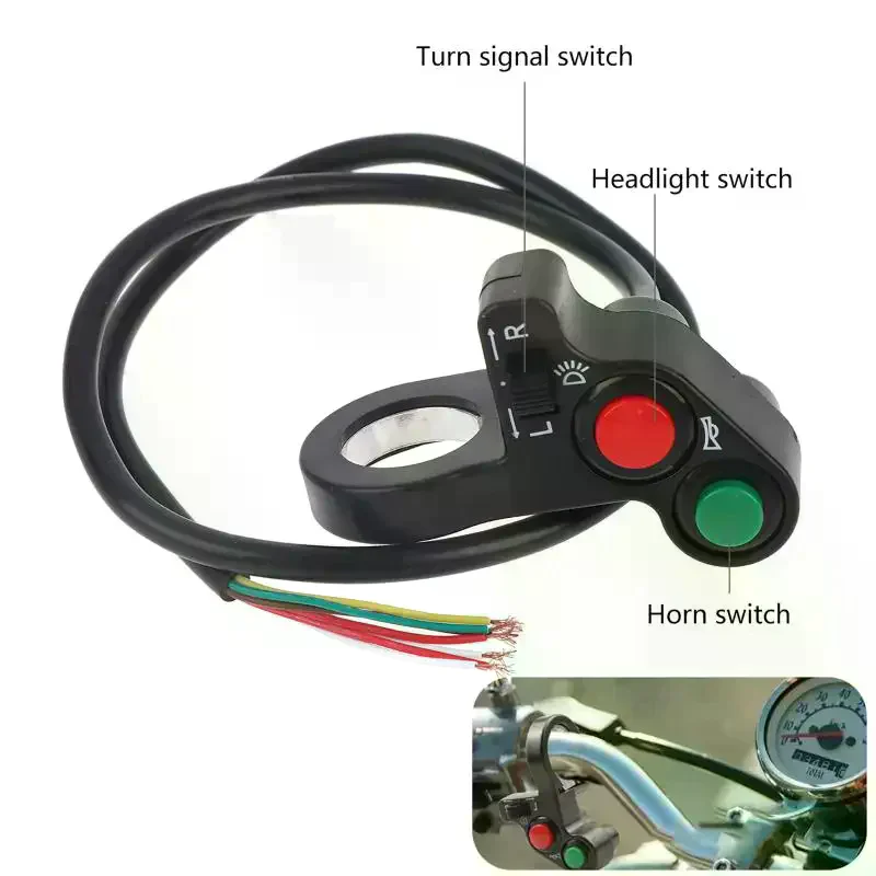 Motorcycle Scooter 7/8" Handlebar Horn Turn Signals Lights Controller Switch Motorcycle Modified Parts Handlebar Switch
Motorcycle Scooter 7/8" Handlebar Horn Turn Signals Lights Controller Switch Motorcycle Modified Parts Handlebar Switch
