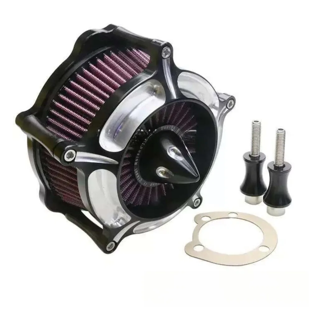 Motorcycle large air filter, aluminum alloy air purifier + intake filter system is suitable for Harley large air filter
Motorcycle large air filter, aluminum alloy air purifier + intake filter system is suitable for Harley large air filter