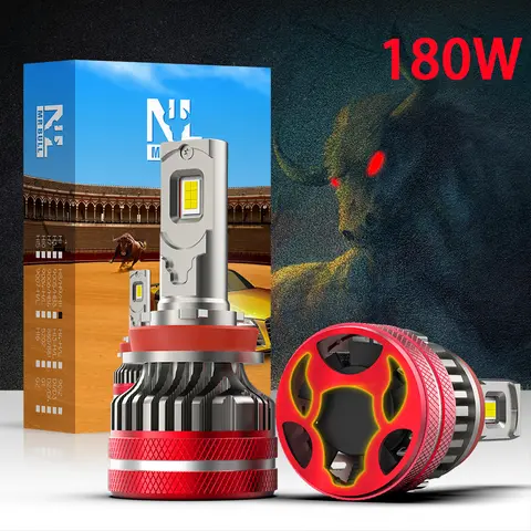 NAO 180W 21600LM H11 H4 H7 Led Canbus Headlight H8 H9 9005 HB3 9006 HB4 Turbo Lamp 6000K Car Light for Ford Focus 3 MK3 MK2 Kuga