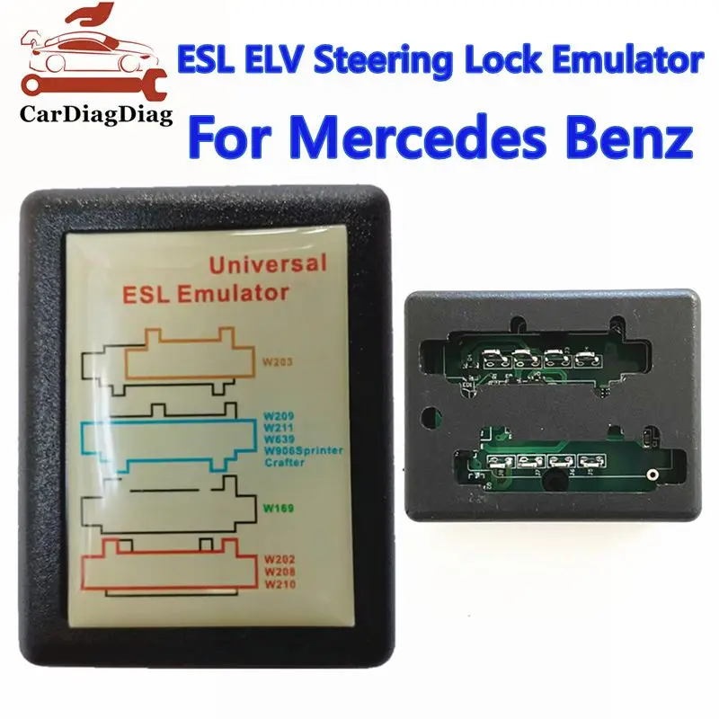 Универсальный эмулятор замка рулевого управления ESL ELV для Mercedes Benz для Sprinter forVito для VW для Crafter W202 W203 W208 Plug and Start 
Универсальный эмулятор замка рулевого управления ESL ELV для Mercedes Benz для Sprinter forVito для VW для Crafter W202 W203 W208 Plug and Start