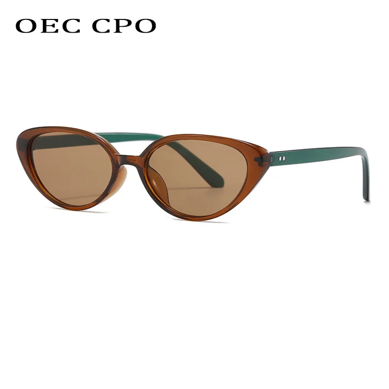 OEC CPO Small Frame Cat Eye Sunglasses Women Brand Designer Retro Rivets Brown Green Color Sun Glasses Female Punk Eyewear UV400
OEC CPO Small Frame Cat Eye Sunglasses Women Brand Designer Retro Rivets Brown Green Color Sun Glasses Female Punk Eyewear UV400