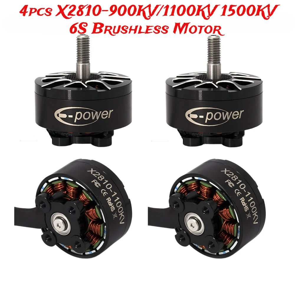 E-Power 4pcs X2810 2810 900kv 1100kv 1500kv 6S Brushless Motor For FPV Multirotor Motor RC Helicopters Parts RC Airplanes Toys
E-Power 4pcs X2810 2810 900kv 1100kv 1500kv 6S Brushless Motor For FPV Multirotor Motor RC Helicopters Parts RC Airplanes Toys
