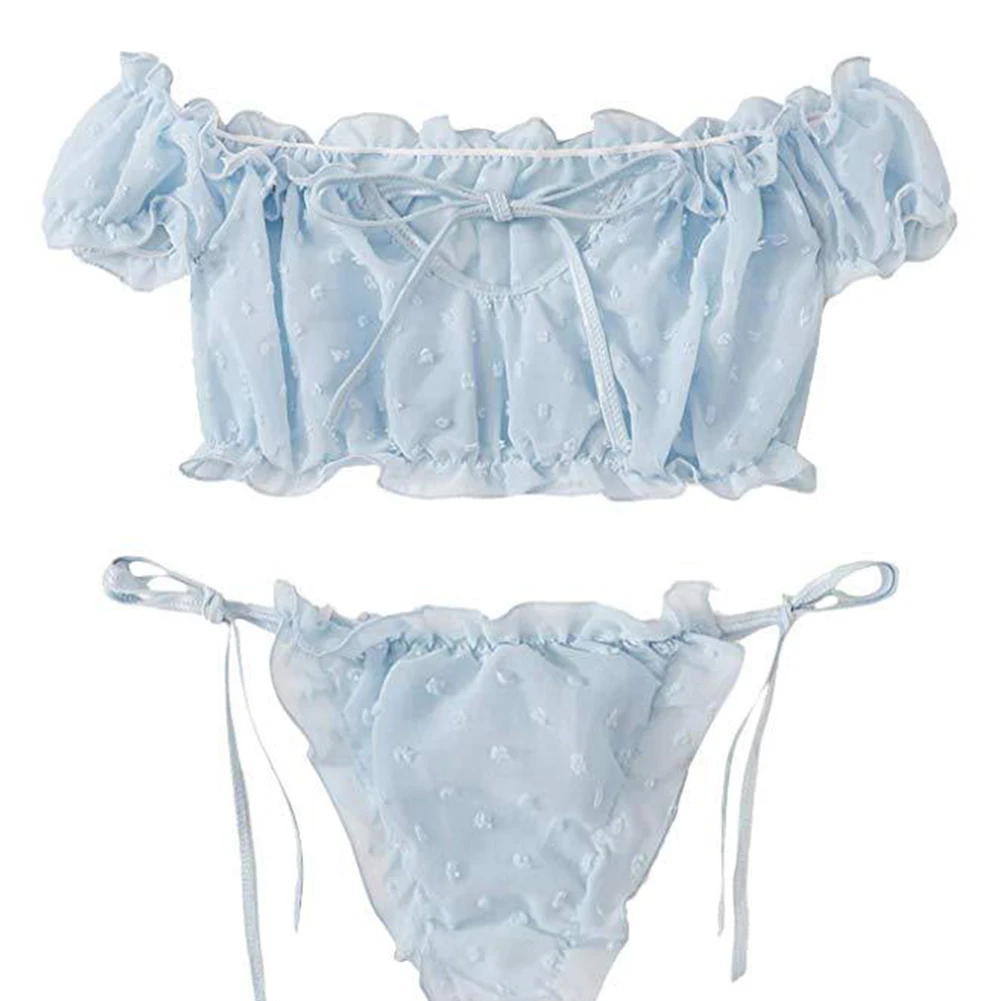 Sexy Women Lace Lingerie Set Off Shoulder Bra Tight Up Thongs Set Ultra-thin Mesh Underwear Solid Lightweiight Erotic Nightwear
Sexy Women Lace Lingerie Set Off Shoulder Bra Tight Up Thongs Set Ultra-thin Mesh Underwear Solid Lightweiight Erotic Nightwear