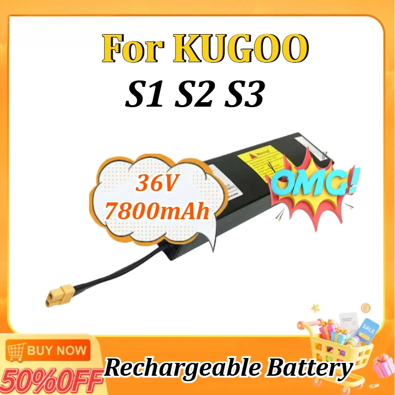 36V 7.8Ah for KUGOO S1 S2 S3 Electric Scooter Rechargeable Lithium Battery New Replacement Battery Packs
36V 7.8Ah for KUGOO S1 S2 S3 Electric Scooter Rechargeable Lithium Battery New Replacement Battery Packs