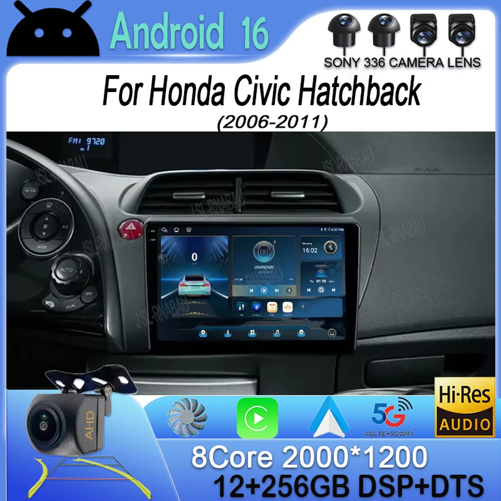Android 16 Carplay Car Radio Car Stereo For Honda Civic Hatchback 2006 - 2011 Multimidia Video Player 2 din DVD Head Unit Stereo
Android 16 Carplay Car Radio Car Stereo For Honda Civic Hatchback 2006 - 2011 Multimidia Video Player 2 din DVD Head Unit Stereo