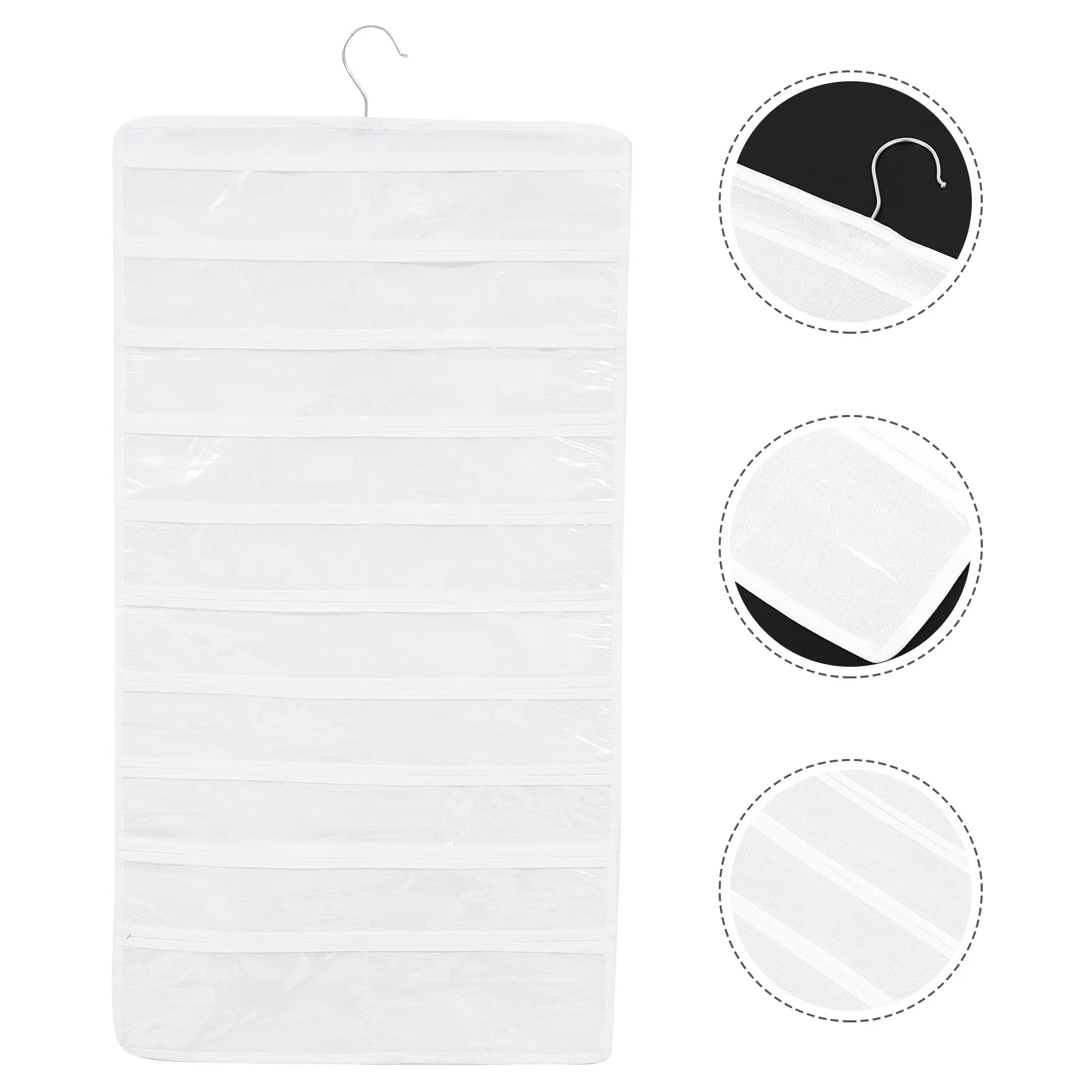 80-Pocket Double-Sided Jewelry Display Storage Bag Hanging Organizer for Closet Door Wall Bedroom Hotel Dorm Travel Compact
80-Pocket Double-Sided Jewelry Display Storage Bag Hanging Organizer for Closet Door Wall Bedroom Hotel Dorm Travel Compact