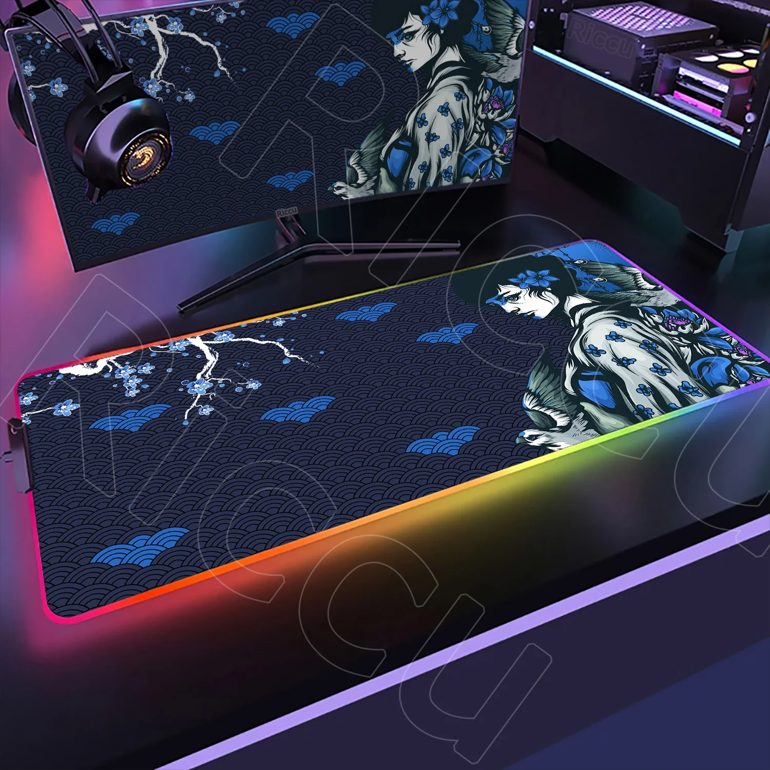 Large RGB Mouse Pad Blue Cherry Blossom Gaming Mousepad LED Rubber Carpet Gamer Accessories PC Girl Deskmat Glowing Keyboard Mat
Large RGB Mouse Pad Blue Cherry Blossom Gaming Mousepad LED Rubber Carpet Gamer Accessories PC Girl Deskmat Glowing Keyboard Mat