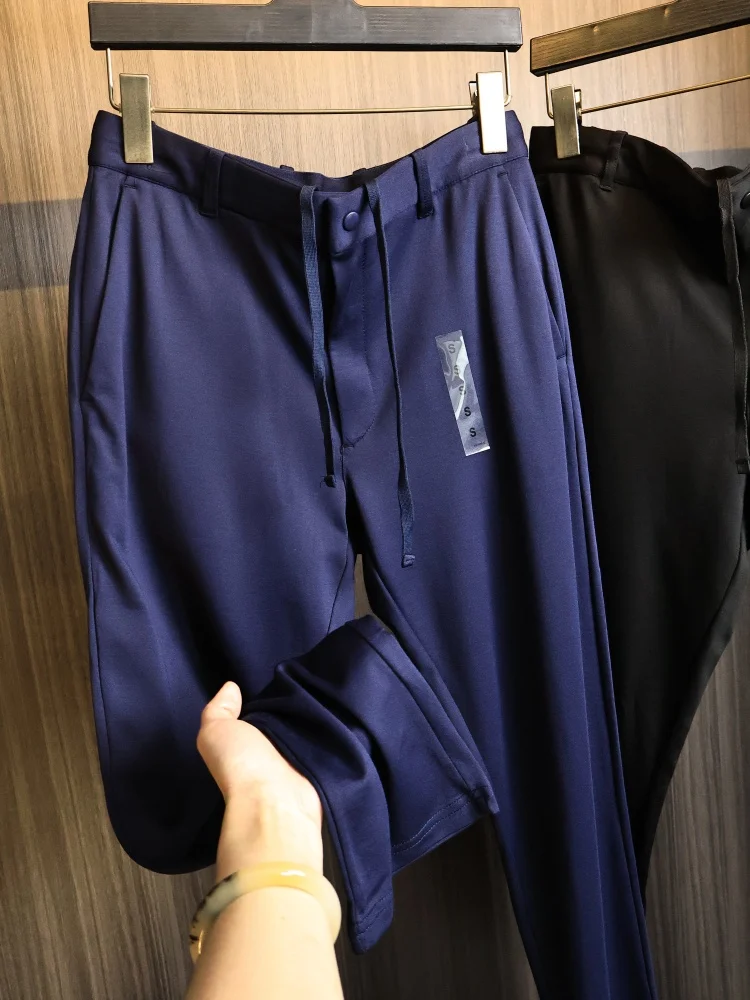 Men's Sporty Knitted High Elastic Casual Pants Straight Leg Spring Summer Fashionable Simple Design All-Match Straight Cut
Men's Sporty Knitted High Elastic Casual Pants Straight Leg Spring Summer Fashionable Simple Design All-Match Straight Cut