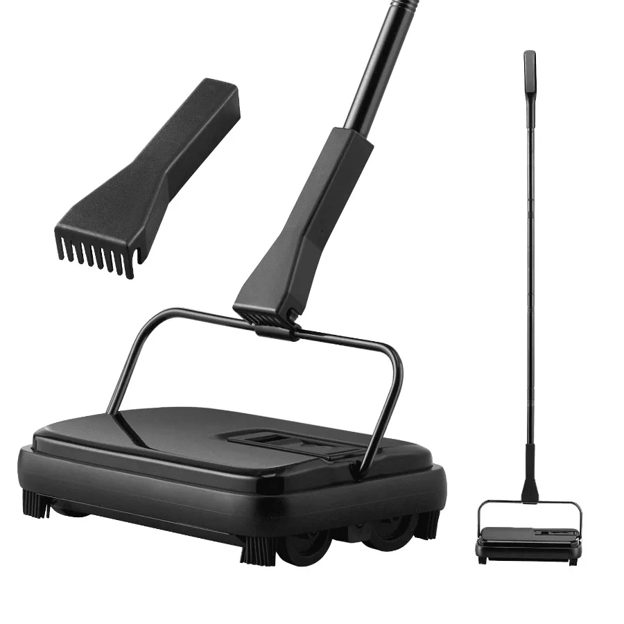 Manual Carpet Sweeper Handheld Push Broom for Rugs and Hard Floors Compact Rolling Broom Brush for Eliminating Crumbs Dust Pet
Manual Carpet Sweeper Handheld Push Broom for Rugs and Hard Floors Compact Rolling Broom Brush for Eliminating Crumbs Dust Pet