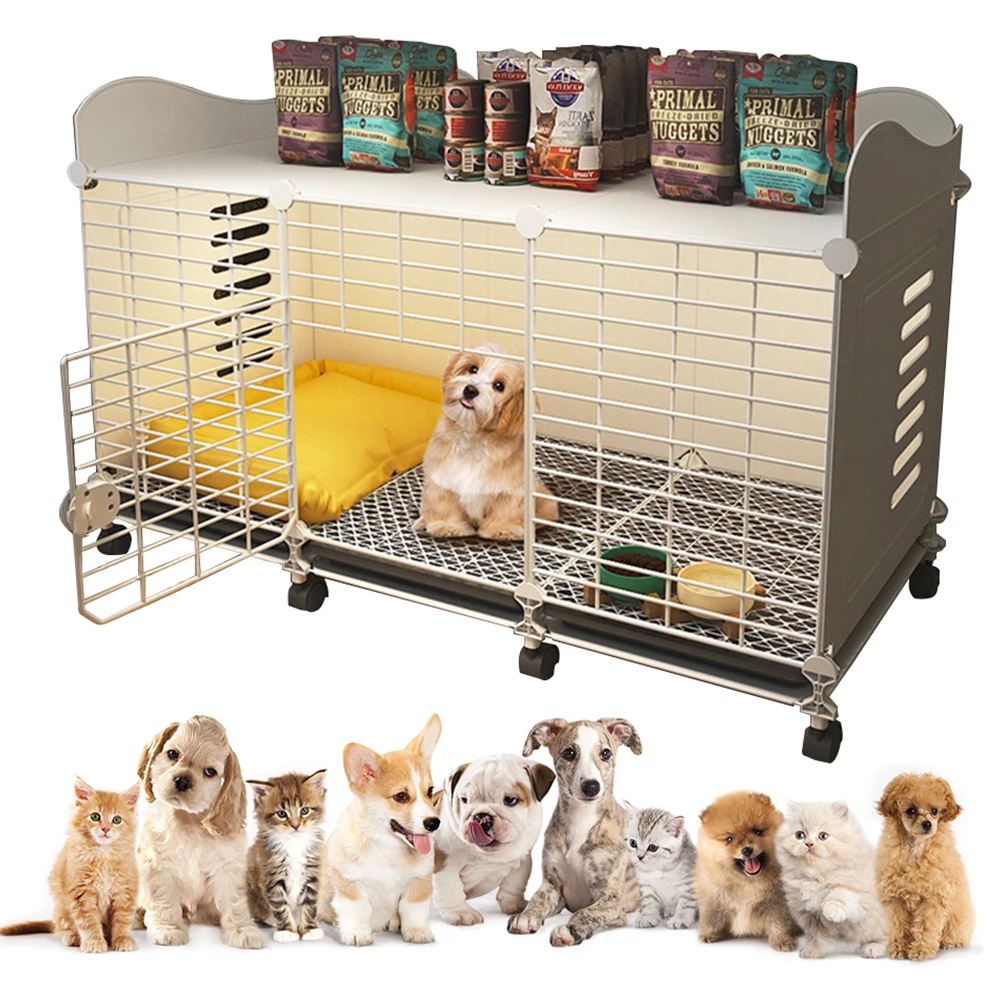 Escape-Proof Dog Kennel Wire Cage with Wheels & Toilet Separation Area Indoor Pet House for Small Medium Large Dogs Cats Rabbits
Escape-Proof Dog Kennel Wire Cage with Wheels & Toilet Separation Area Indoor Pet House for Small Medium Large Dogs Cats Rabbits