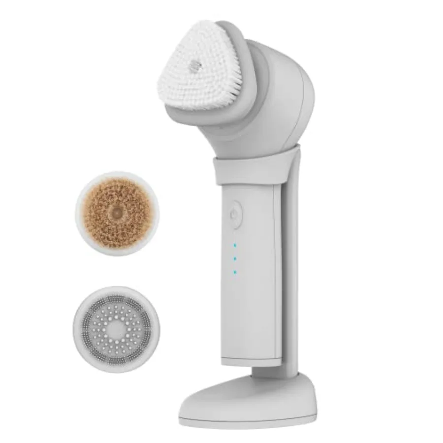 Daily Glow Facial Cleansing Brush with 3 Interchangeable Attachments for All-in-One Cleansing Exfoliation and Rejuvenation in B
Daily Glow Facial Cleansing Brush with 3 Interchangeable Attachments for All-in-One Cleansing Exfoliation and Rejuvenation in B