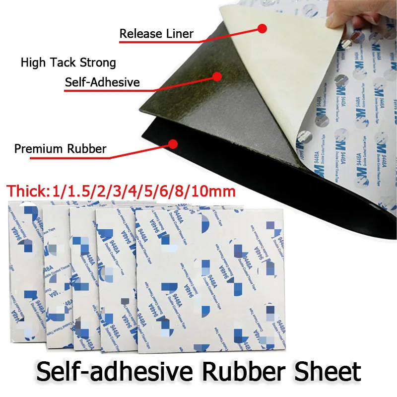 Black Non-Slip Rubber Sheet/Pads Self-adhesive Pad Insulation Pad High Temp Resistance Thick 1/1.5/2./3/4/5/6/8/10mm
Black Non-Slip Rubber Sheet/Pads Self-adhesive Pad Insulation Pad High Temp Resistance Thick 1/1.5/2./3/4/5/6/8/10mm