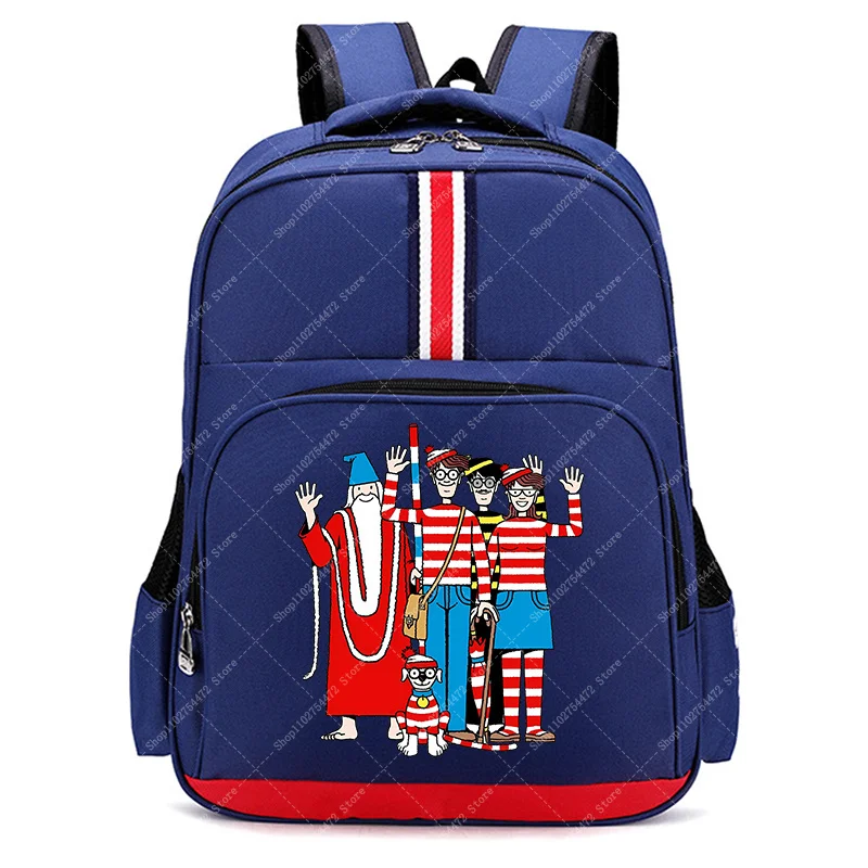 Boy Girl Kids Anime Cute Backpack Wheres Waldo Large Capacity Book Bag Wally Children Cartoon Printed Schoolbag Casual Knapsack
Boy Girl Kids Anime Cute Backpack Wheres Waldo Large Capacity Book Bag Wally Children Cartoon Printed Schoolbag Casual Knapsack