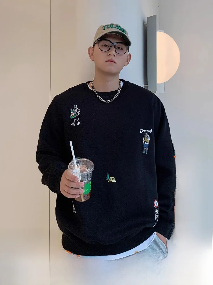 Loose Casual Long Sve Hoodie for Younger Men plus Size Comfortable Cotton Polyester Blend round Ne Sweatirt
Loose Casual Long Sve Hoodie for Younger Men plus Size Comfortable Cotton Polyester Blend round Ne Sweatirt