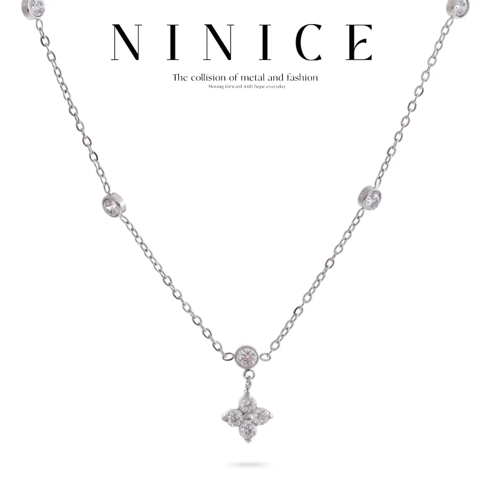 NiNice Necklaces for Women Stainless Steel Jewelry Original Heart Shaped Cubic Zirconia Pendant Engagement Wedding Gift Design
NiNice Necklaces for Women Stainless Steel Jewelry Original Heart Shaped Cubic Zirconia Pendant Engagement Wedding Gift Design