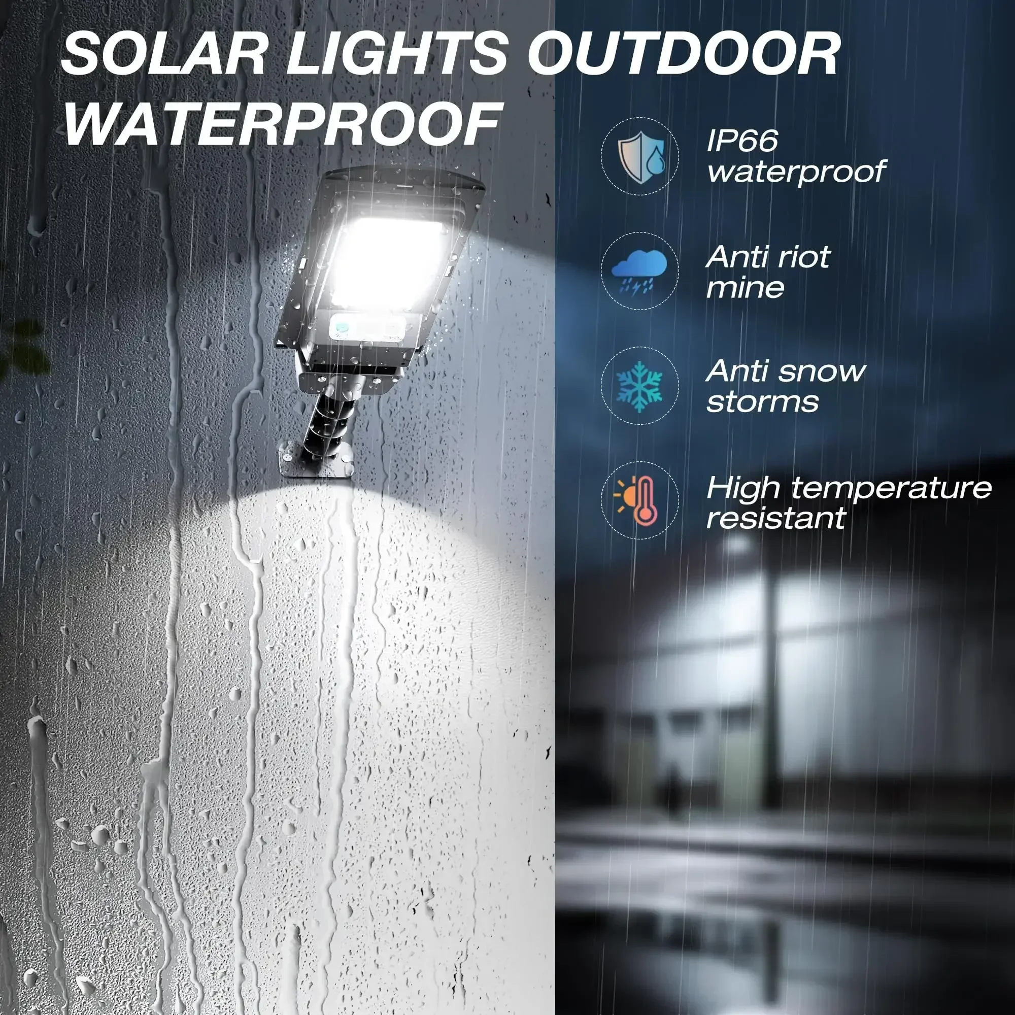 Solar Street Lights Waterproof Motion Sensor with Remote Control, for Commercial Area Parking Lot Rural Road Outside Lighting 
Solar Street Lights Waterproof Motion Sensor with Remote Control, for Commercial Area Parking Lot Rural Road Outside Lighting