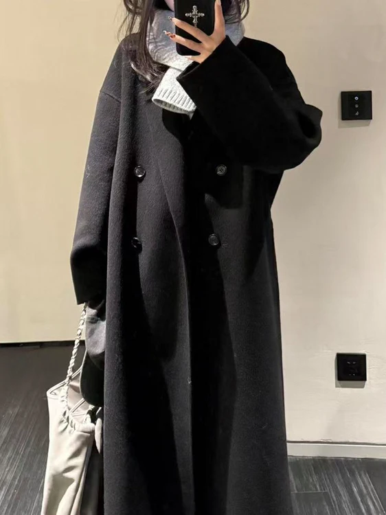 Двустороннее шерстяное пальто из кашемира для женщин, в стиле Lazy Sle, зимнее, новинка, премиум-класса, из овчины, корейская версия
Двустороннее шерстяное пальто из кашемира для женщин, в стиле Lazy Sle, зимнее, новинка, премиум-класса, из овчины, корейская версия