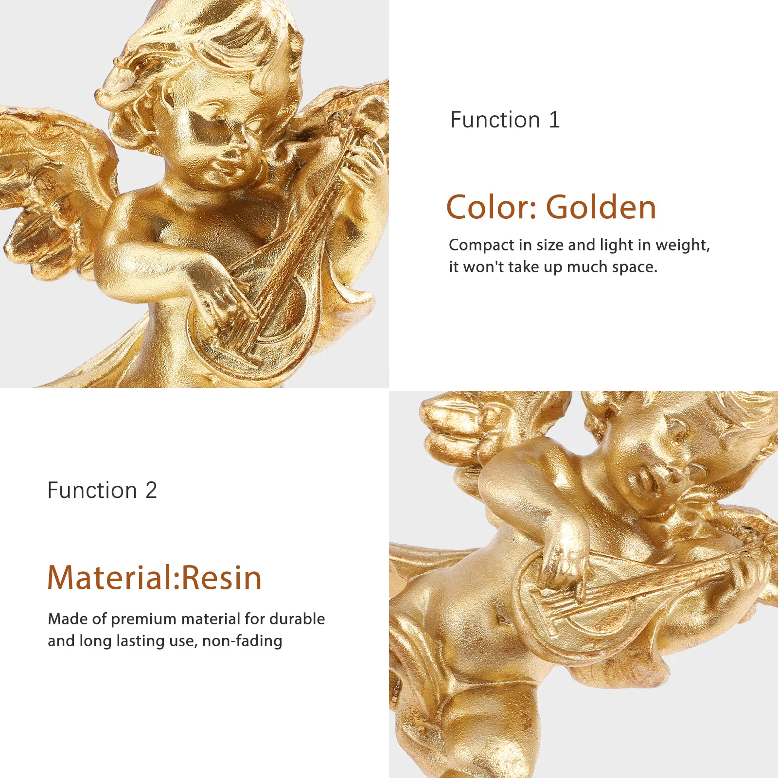 Retro Resin Angel Statue Adornment Compact Size Light Weight Home Decor Photography Prop Resin Figurine Figurine Adornment
Retro Resin Angel Statue Adornment Compact Size Light Weight Home Decor Photography Prop Resin Figurine Figurine Adornment