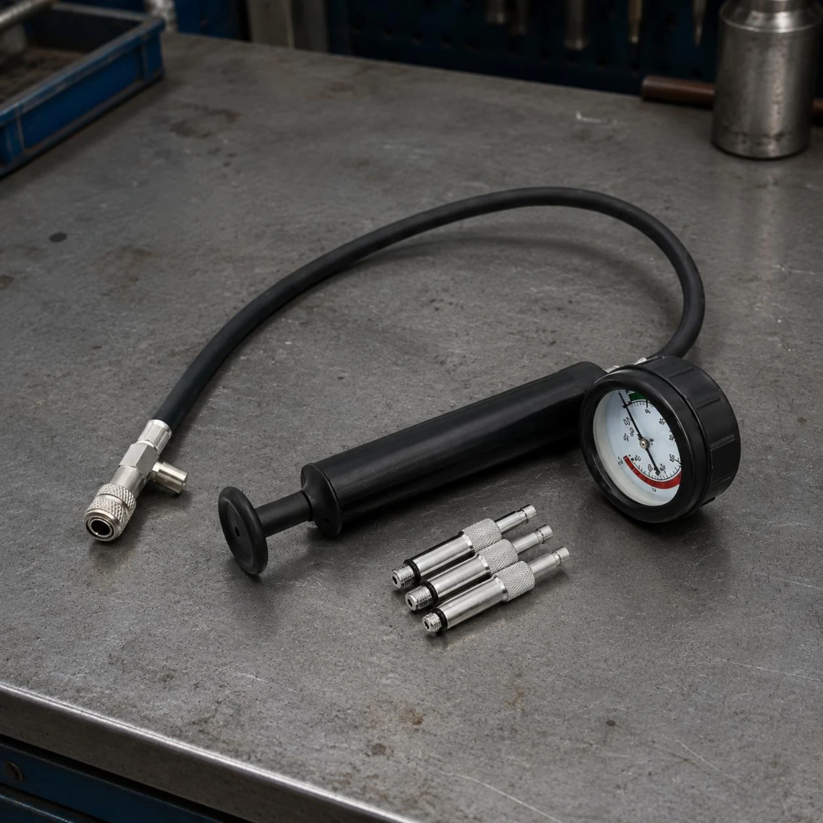 Outboard Gearbox Leak Tester Adapter Set Gearcase Leak Tester Easy Installation Compact Design for Technicians, Boat Repair Shop
Outboard Gearbox Leak Tester Adapter Set Gearcase Leak Tester Easy Installation Compact Design for Technicians, Boat Repair Shop