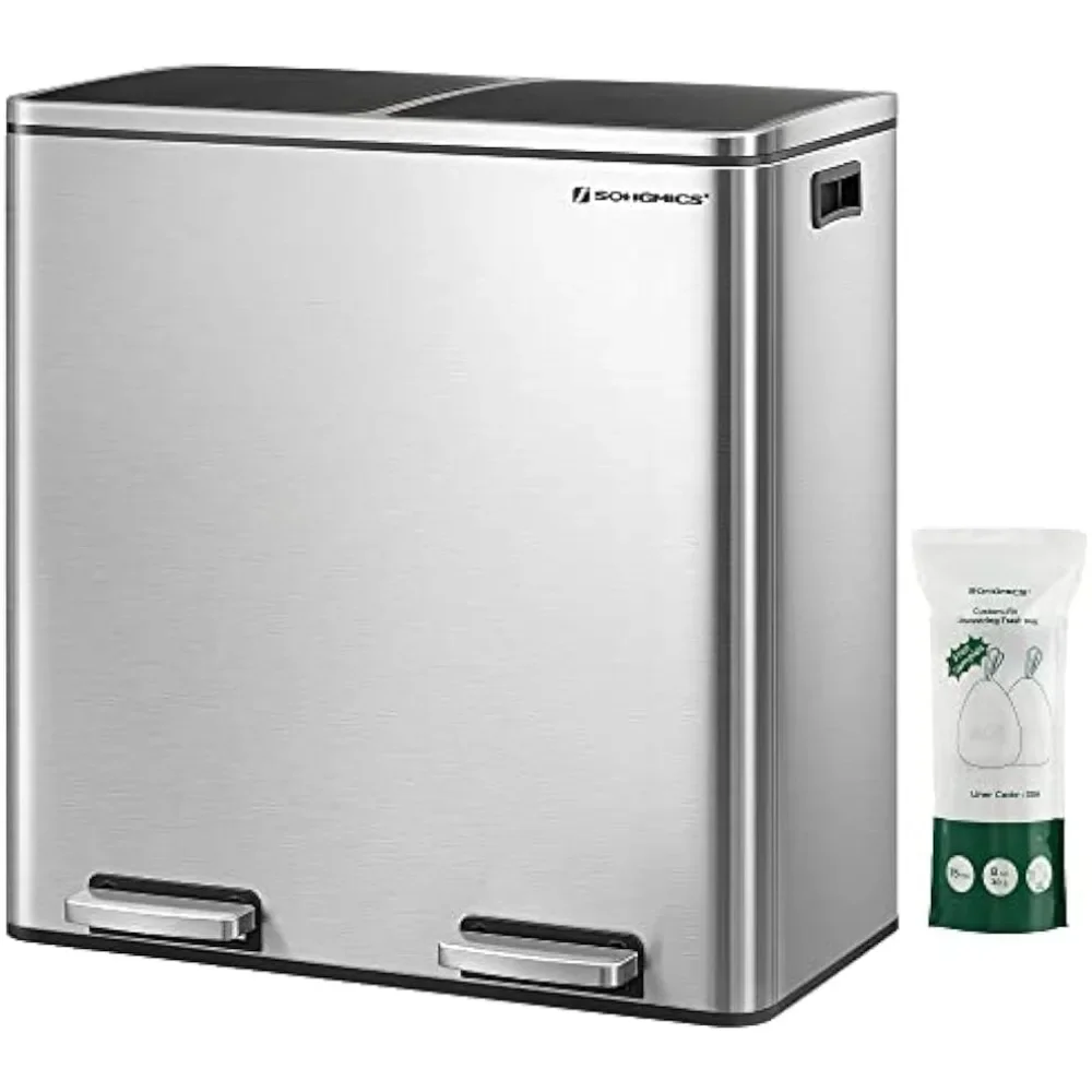 2 Compartments Garbage Bag With 15 Trash Bags Tin for Bathroom Dump 2 X 8-Gallon Garbage Can for Kitchen Airtight Freight free
2 Compartments Garbage Bag With 15 Trash Bags Tin for Bathroom Dump 2 X 8-Gallon Garbage Can for Kitchen Airtight Freight free