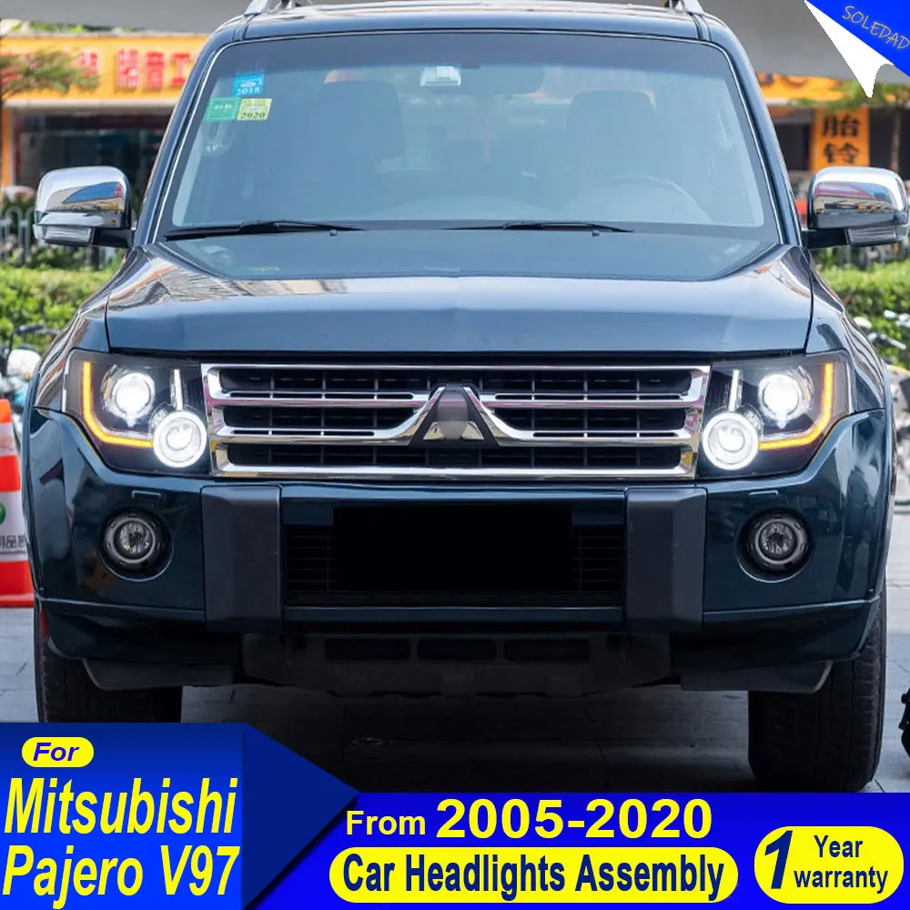 Car headlight for Mitsubishi Pajero v93 v97 Modified headlight assembly V87 modified LED day running light flow turn signal
Car headlight for Mitsubishi Pajero v93 v97 Modified headlight assembly V87 modified LED day running light flow turn signal