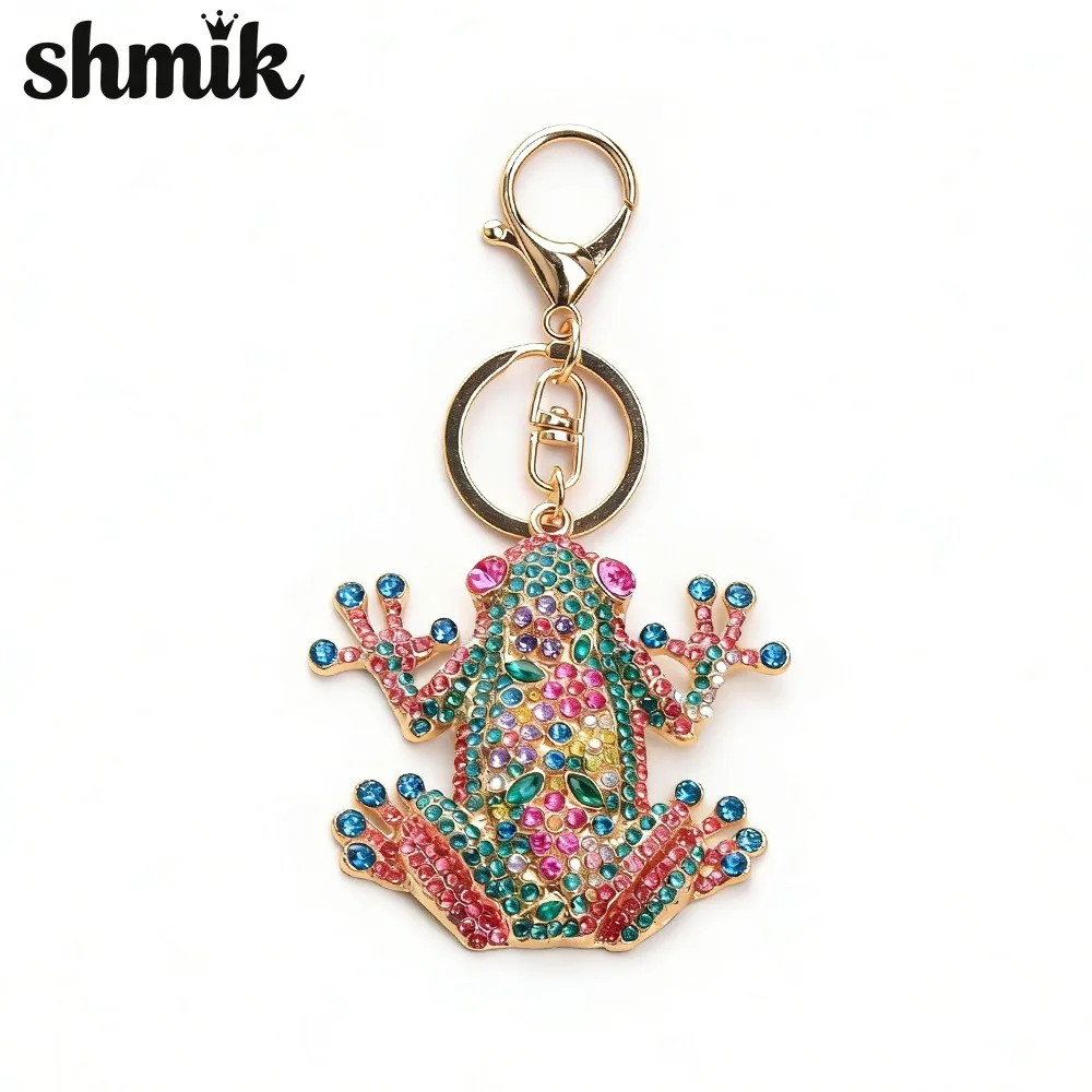 Exquisite Diamond Studded Frog Keychain New Fashionable Animal Versatile Backpack Accessory Hanging Decoration
Exquisite Diamond Studded Frog Keychain New Fashionable Animal Versatile Backpack Accessory Hanging Decoration