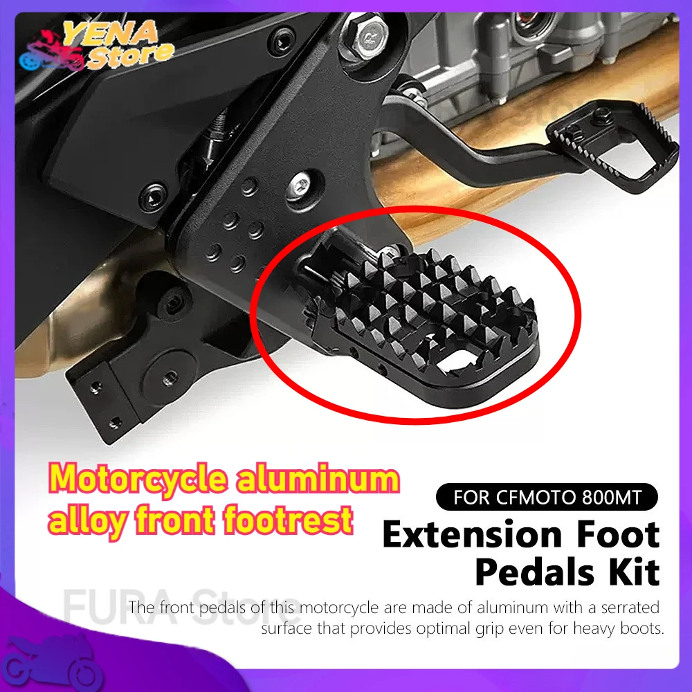 Suitable for CFMOTO Chunfeng 800MT motorcycle, black and silver foot studs, aluminum foot pedals, expandable tooth pedal kit
Suitable for CFMOTO Chunfeng 800MT motorcycle, black and silver foot studs, aluminum foot pedals, expandable tooth pedal kit