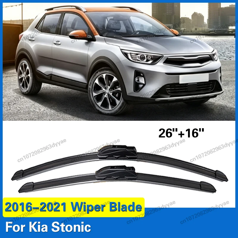 Car Wiper Blade Blades For Kia Stonic 2016-2021 26"+16" Front Windshield Windscreen Clean Naturl Rubber Cars Wipers Accessories
Car Wiper Blade Blades For Kia Stonic 2016-2021 26"+16" Front Windshield Windscreen Clean Naturl Rubber Cars Wipers Accessories