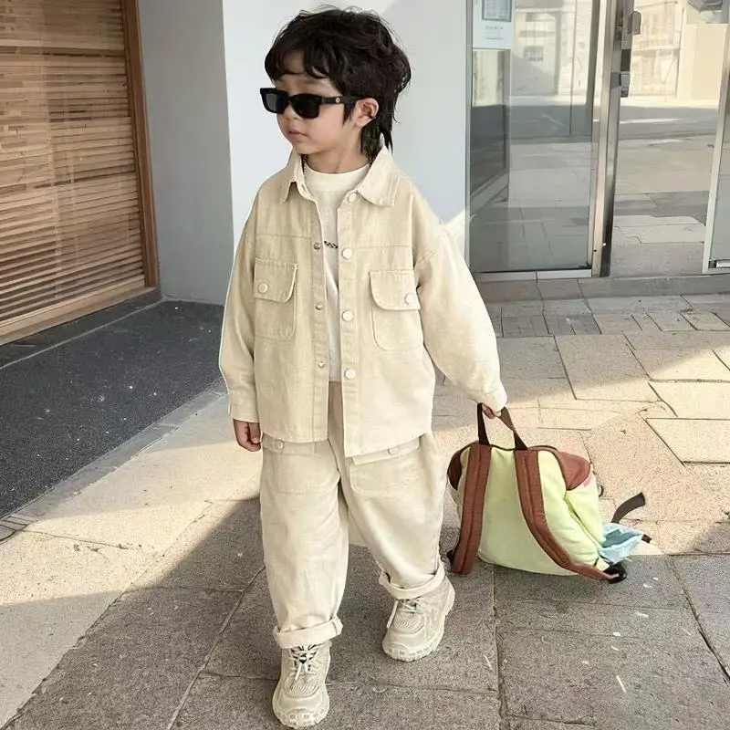 Boys' Spring and Autumn Set 2025 New Children's Korean Style Boys' Western Style Workwear Two Piece Set 90-150CM
Boys' Spring and Autumn Set 2025 New Children's Korean Style Boys' Western Style Workwear Two Piece Set 90-150CM
