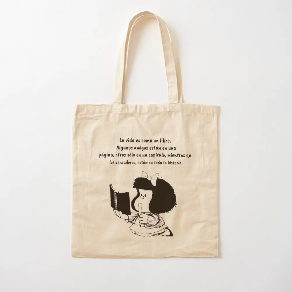 Funny Quotes in Spanish with Mafalda Tote Bag Women's bag hand bag Canvas Tote
Funny Quotes in Spanish with Mafalda Tote Bag Women's bag hand bag Canvas Tote