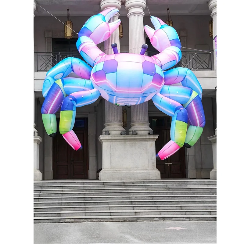 Inflatable crab, animal-shaped inflatable model, with a blower, for lighting decoration in night-time shopping malls and squares
Inflatable crab, animal-shaped inflatable model, with a blower, for lighting decoration in night-time shopping malls and squares