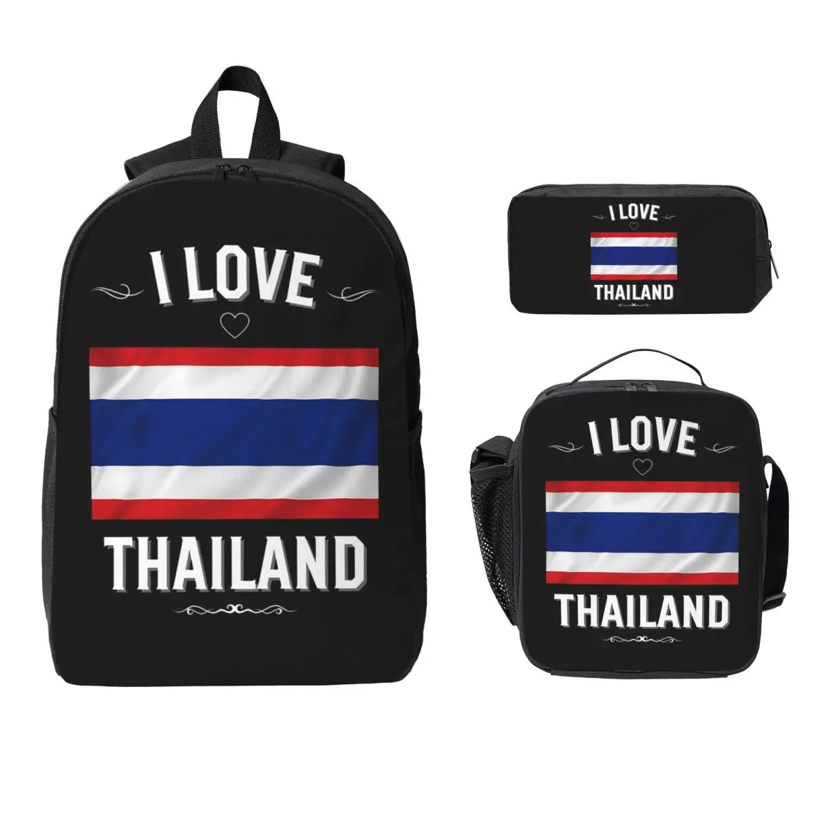 I Love Thailand Backpack Student Boys Girls BookBag School Bag Computer Shoulder Bags 3ps Insulated Lunch Bag Pencil Case
I Love Thailand Backpack Student Boys Girls BookBag School Bag Computer Shoulder Bags 3ps Insulated Lunch Bag Pencil Case