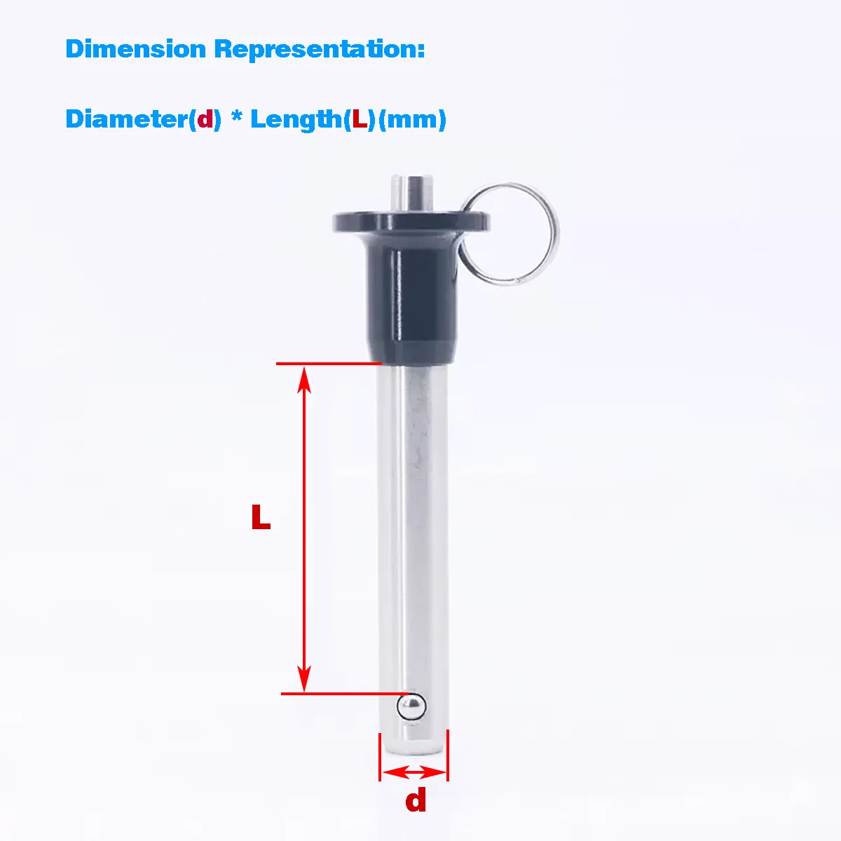 Quick Release Pin/Ball Head Locking Pin/Stainless Steel Ball Button Latch Safety Pin 5-20
Quick Release Pin/Ball Head Locking Pin/Stainless Steel Ball Button Latch Safety Pin 5-20