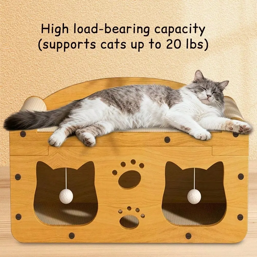 DoubleLevel Cat Scratching Board Durable Corrugated Cardboard Cat House With Indoor Bed And Paw Care Station Easy Assembly, Pet
DoubleLevel Cat Scratching Board Durable Corrugated Cardboard Cat House With Indoor Bed And Paw Care Station Easy Assembly, Pet