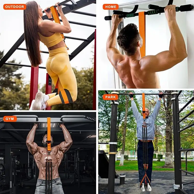 New-Pull Up Assistance Bands Set Resistance Strap For Pull-Ups Assist For Hanging Training Chin-Up Workout Body Stretching
New-Pull Up Assistance Bands Set Resistance Strap For Pull-Ups Assist For Hanging Training Chin-Up Workout Body Stretching