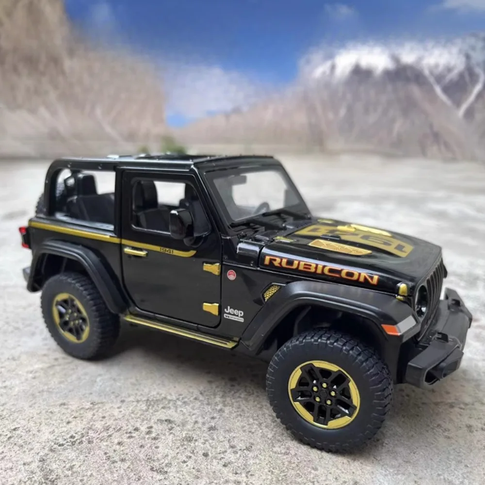 Модель автомобиля Wrangler Rubicon, масштаб 1/24, игрушечная дверь из сплава, открытая модель со звуком, внедорожные модели, украшения для детского подарка
Модель автомобиля Wrangler Rubicon, масштаб 1/24, игрушечная дверь из сплава, открытая модель со звуком, внедорожные модели, украшения для детского подарка