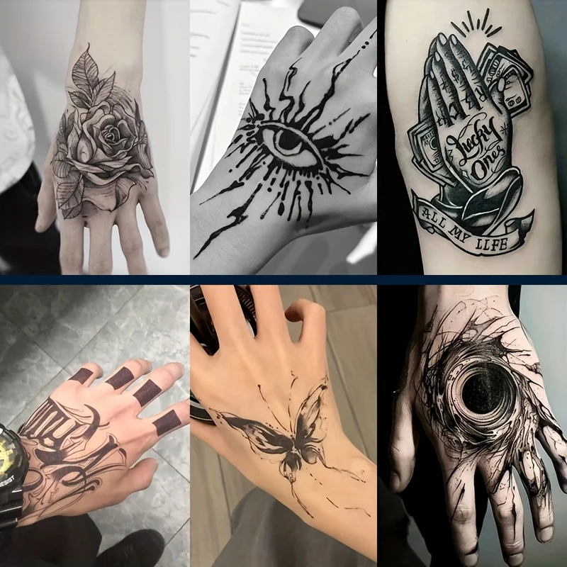 6 больших травяных тату-наклеек, стойких от 7 до 15 дней, водонепроницаемых и износостойких, с реалистичным эффектом.
6 больших травяных тату-наклеек, стойких от 7 до 15 дней, водонепроницаемых и износостойких, с реалистичным эффектом.