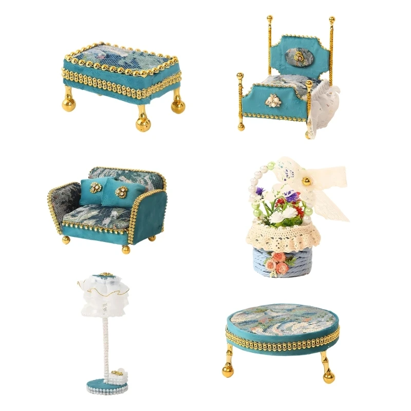 Exact 1:12 Scale Metal Bedroom Furniture Set Including Fabric Textured Bed 15UB
Exact 1:12 Scale Metal Bedroom Furniture Set Including Fabric Textured Bed 15UB