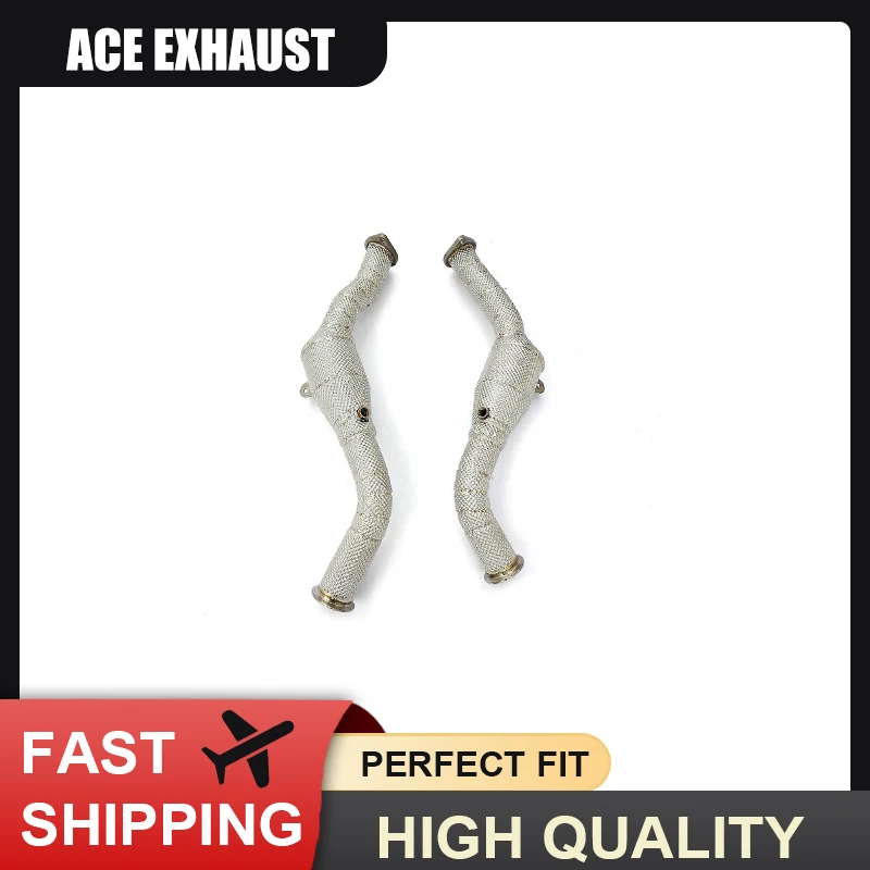 ACE Sport Cat Downpipe Exhaust for Infiniti Q50 Q60 3.0T High Flow Performance Stainless Steel Exhaust Pipe with Heat Shield
ACE Sport Cat Downpipe Exhaust for Infiniti Q50 Q60 3.0T High Flow Performance Stainless Steel Exhaust Pipe with Heat Shield