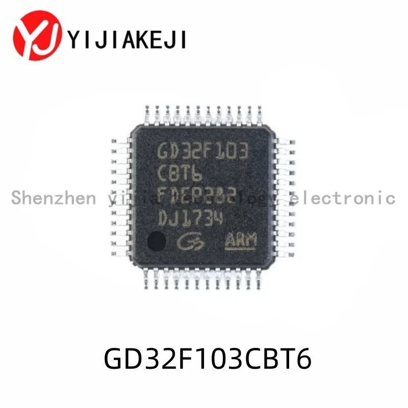 5pcs Brand new, original, surface-mount GD32F103CBT6 LQFP-48 32-bit microcontroller chip
5pcs Brand new, original, surface-mount GD32F103CBT6 LQFP-48 32-bit microcontroller chip