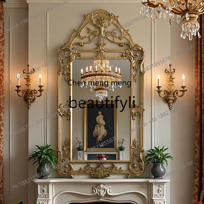 2003French fireplace luxury decorative mirror carved porch retro bedroom vanity mirror custom
2003French fireplace luxury decorative mirror carved porch retro bedroom vanity mirror custom