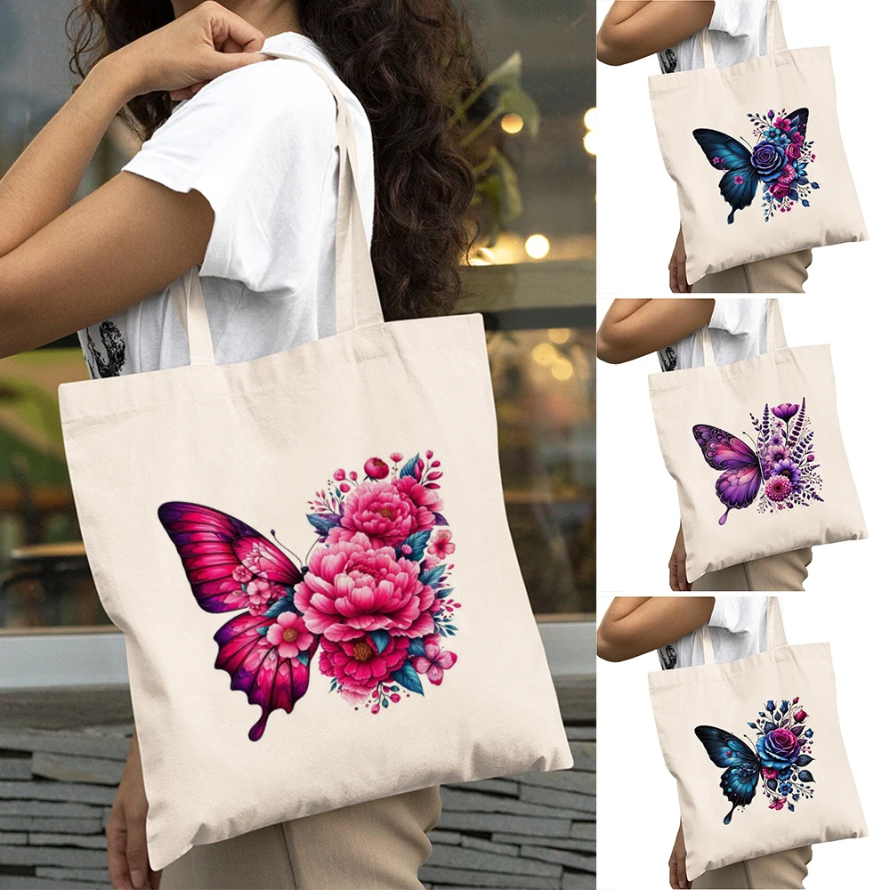 Butterfly Flower Women Shopping Bags Double Print Large Capacity Colorful Floral Girl Shoulder Handbag Lady Shopper Bag 40x45cm
Butterfly Flower Women Shopping Bags Double Print Large Capacity Colorful Floral Girl Shoulder Handbag Lady Shopper Bag 40x45cm