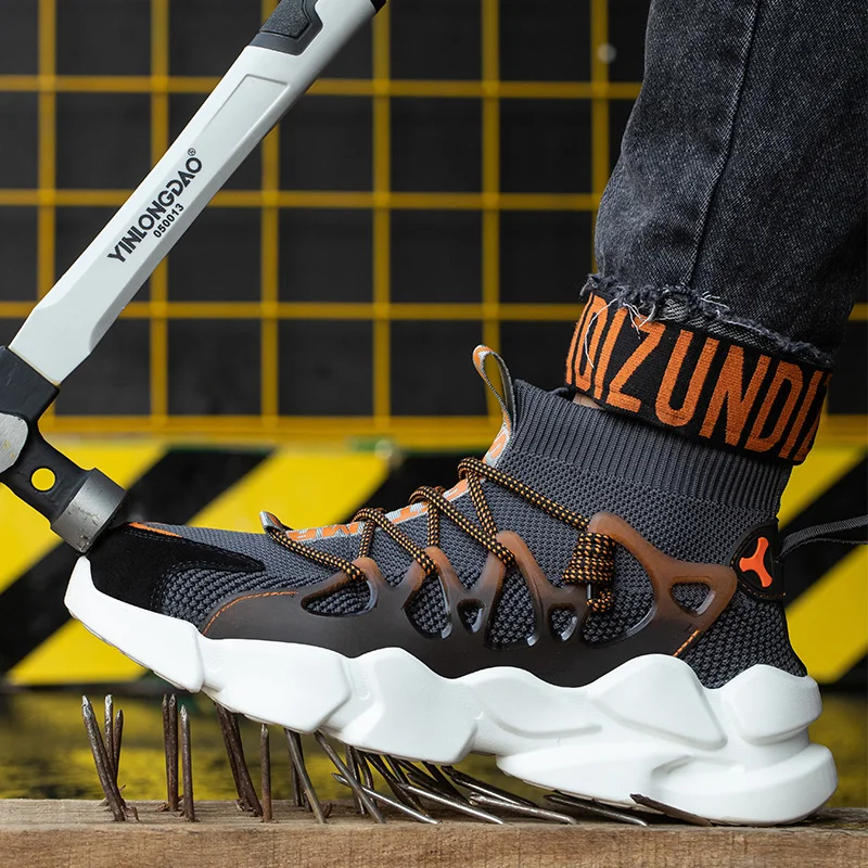High-top four seasons models steel head anti-smash safety shoes men's shock-absorbing breathable work shoes sports shoes
High-top four seasons models steel head anti-smash safety shoes men's shock-absorbing breathable work shoes sports shoes