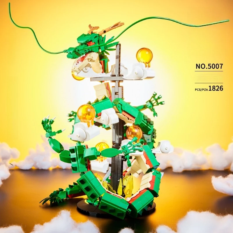 Classic Anime Dragon Building Block Kit, Figure Model, Trendy Desktop Decor, Collectible Ornament, Premium Gift Selection
Classic Anime Dragon Building Block Kit, Figure Model, Trendy Desktop Decor, Collectible Ornament, Premium Gift Selection
