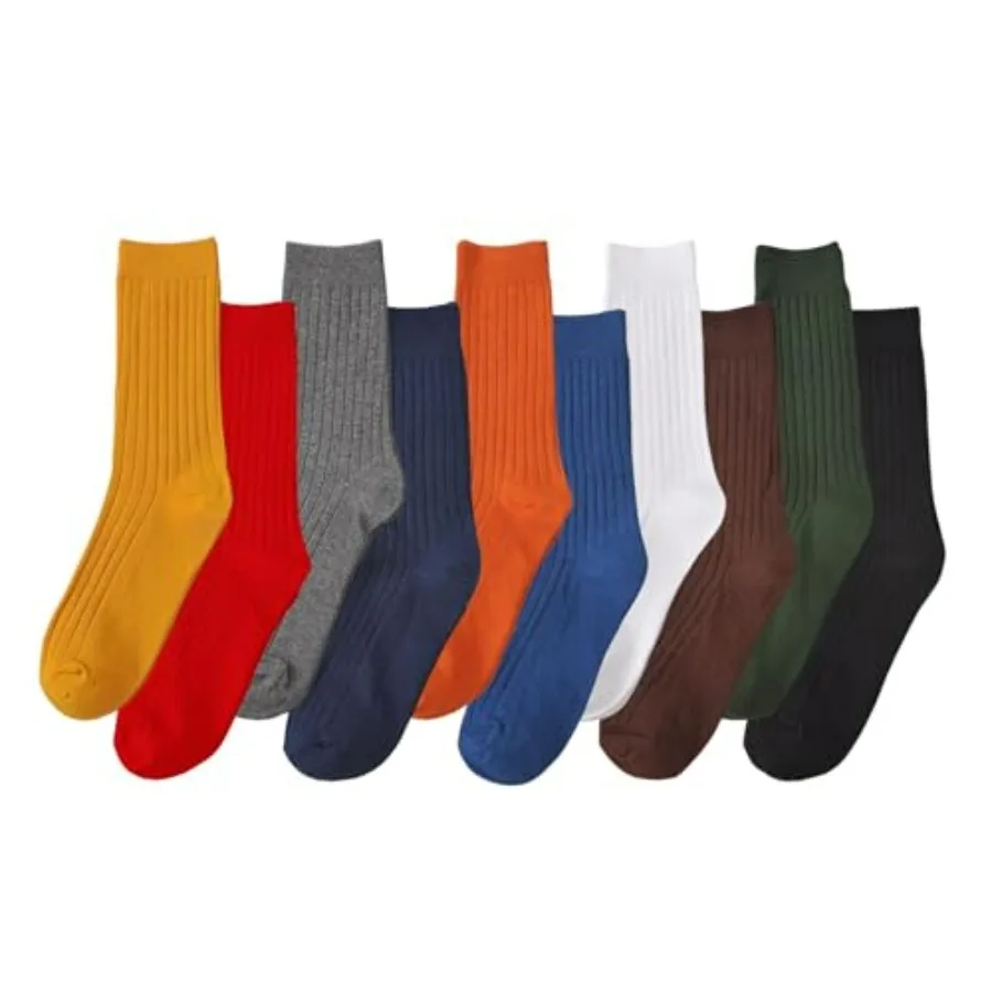 CHUNG Men Coloured Cotton Socks Unisex Novelty Solid Dress Sox Colorful Fashion Fun 6-13 Casual Crew Business Sports
CHUNG Men Coloured Cotton Socks Unisex Novelty Solid Dress Sox Colorful Fashion Fun 6-13 Casual Crew Business Sports