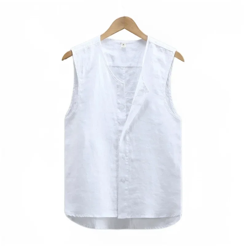 2023 Thin Button Casual Solid Color Loose Large Hemp Youth Top Vest Men's Sleeveless Vintage Washed Tank Top
2023 Thin Button Casual Solid Color Loose Large Hemp Youth Top Vest Men's Sleeveless Vintage Washed Tank Top