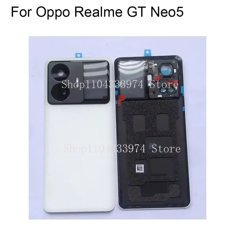 Задняя крышка аккумулятора для Oppo Realme GT Neo 5 со стеклянным объективом камеры
Задняя крышка аккумулятора для Oppo Realme GT Neo 5 со стеклянным объективом камеры