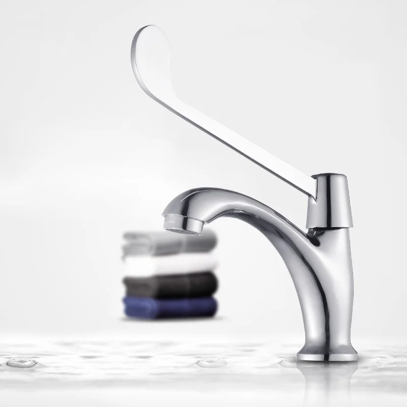 1PC Extended Brass Chrome Washbasin Faucet Long Handle Hospital Lab Elbow Open Single Cold Basin Tap Thread G1/2' for Bathroom
1PC Extended Brass Chrome Washbasin Faucet Long Handle Hospital Lab Elbow Open Single Cold Basin Tap Thread G1/2' for Bathroom