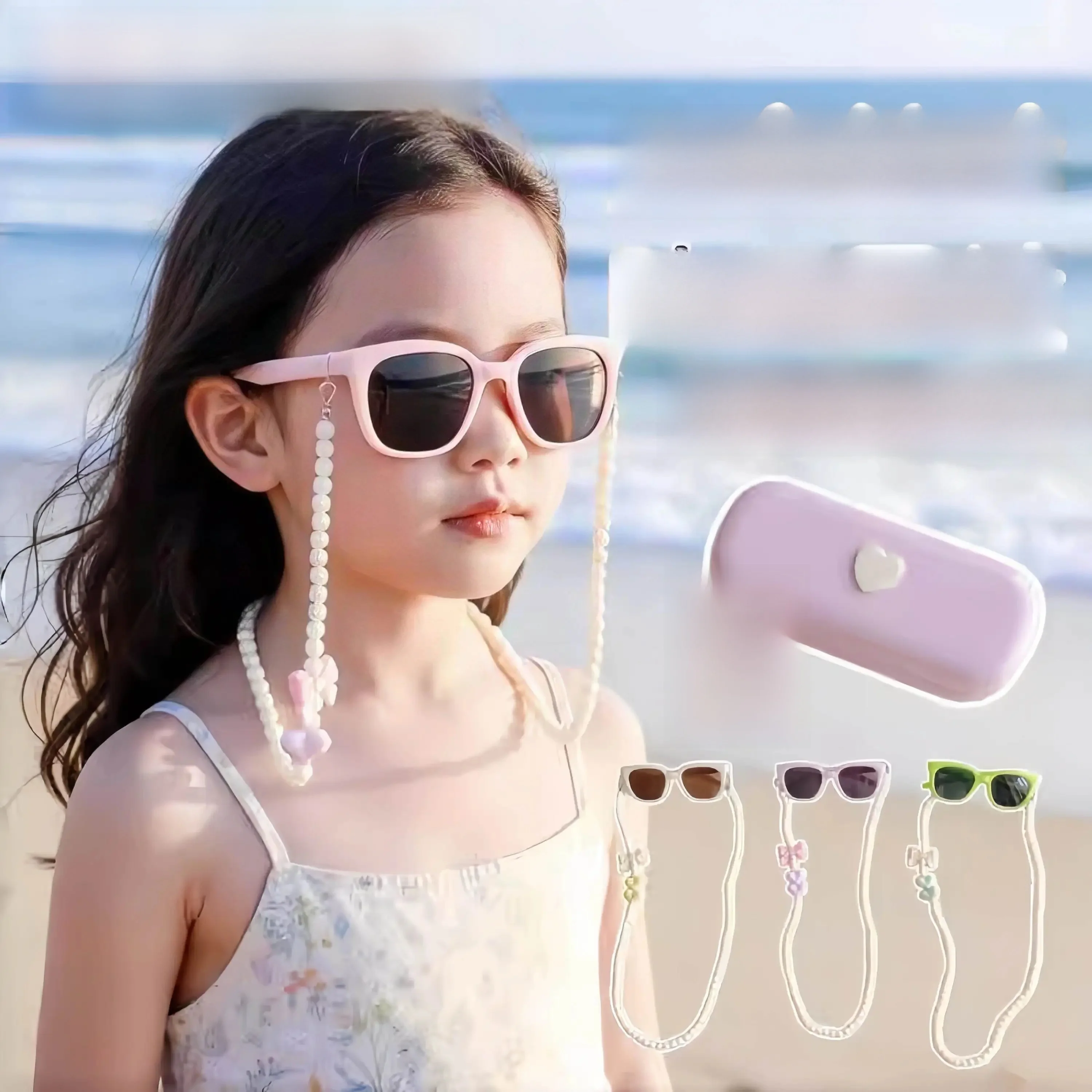 Korean Style Children's Sunglasses Neck Hanging UV Protection Eye Protection for Boys And Girls Aged 3 to 6 High Aesthetic Value
Korean Style Children's Sunglasses Neck Hanging UV Protection Eye Protection for Boys And Girls Aged 3 to 6 High Aesthetic Value
